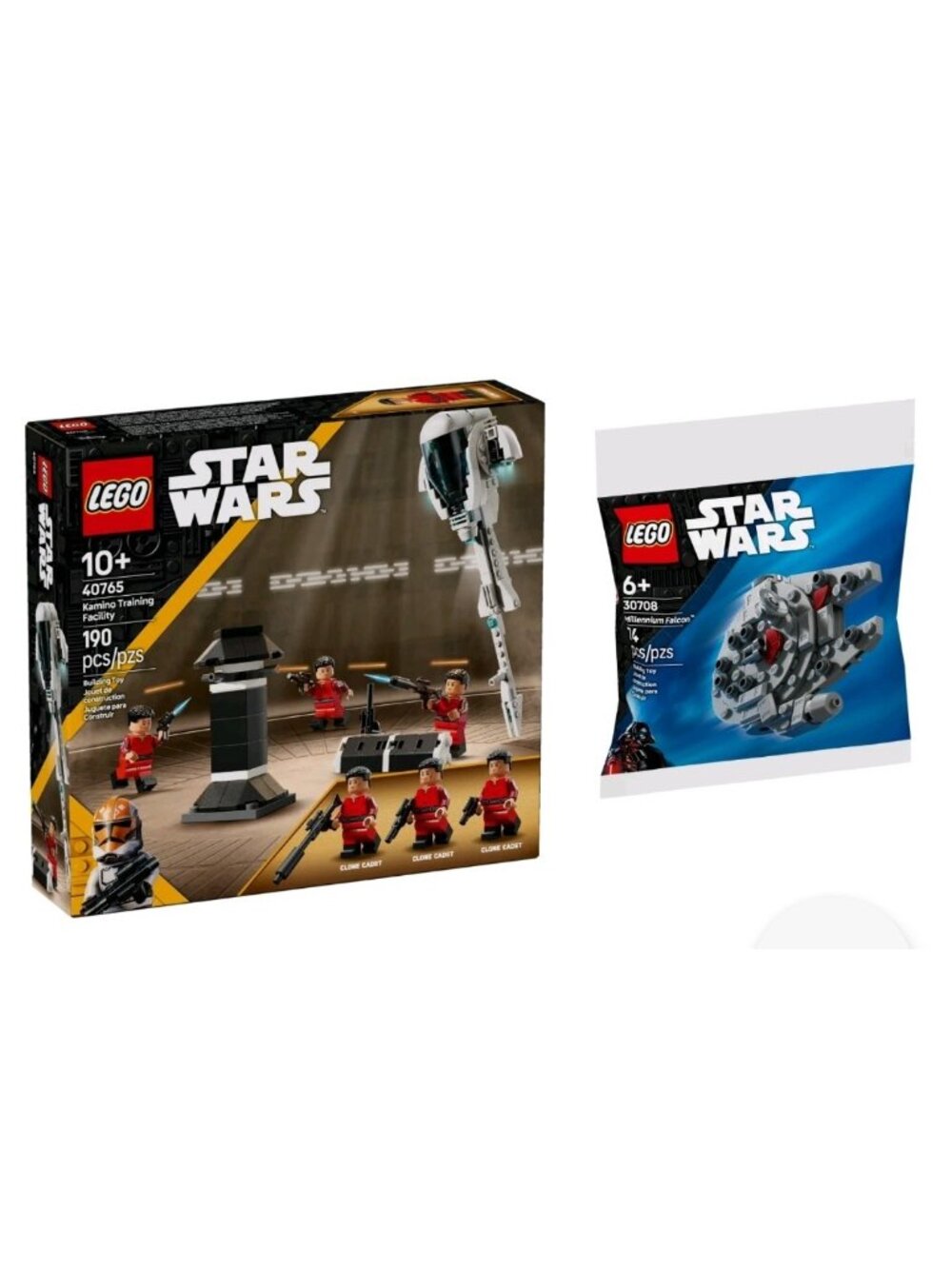 LOT LEGO GWP STAR WARS 40765 Kamini & 30708  Millennium Falcon